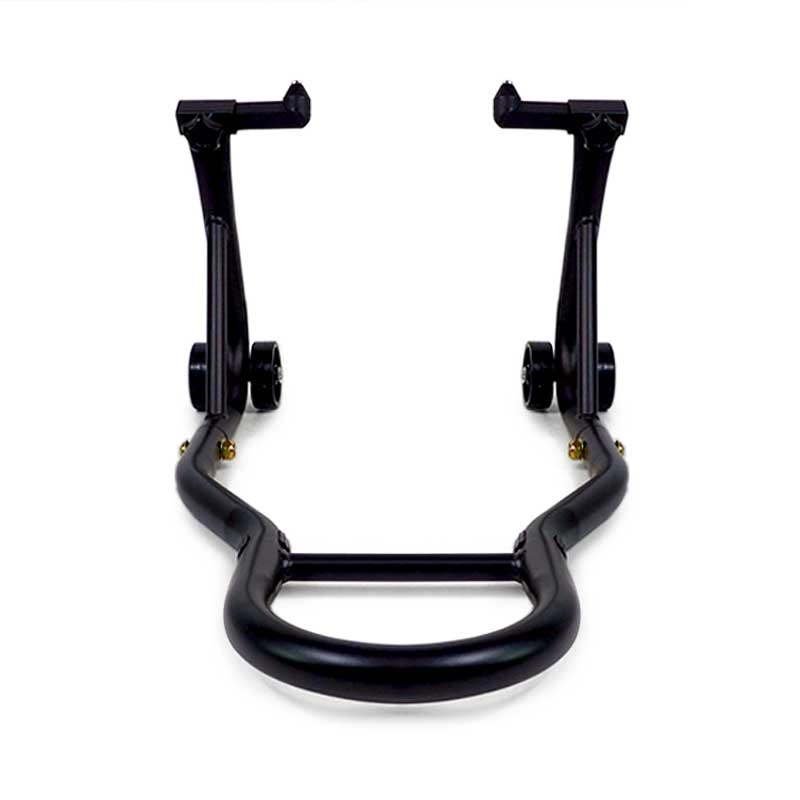 Béquille d'atelier moto roue avant sous fourche