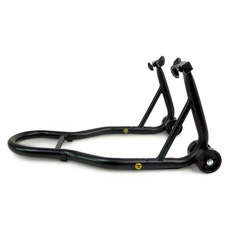 Béquille d'atelier moto roue avant sous fourche