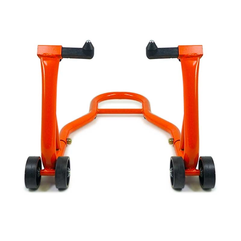 Béquille d'atelier moto roue avant sous fourche