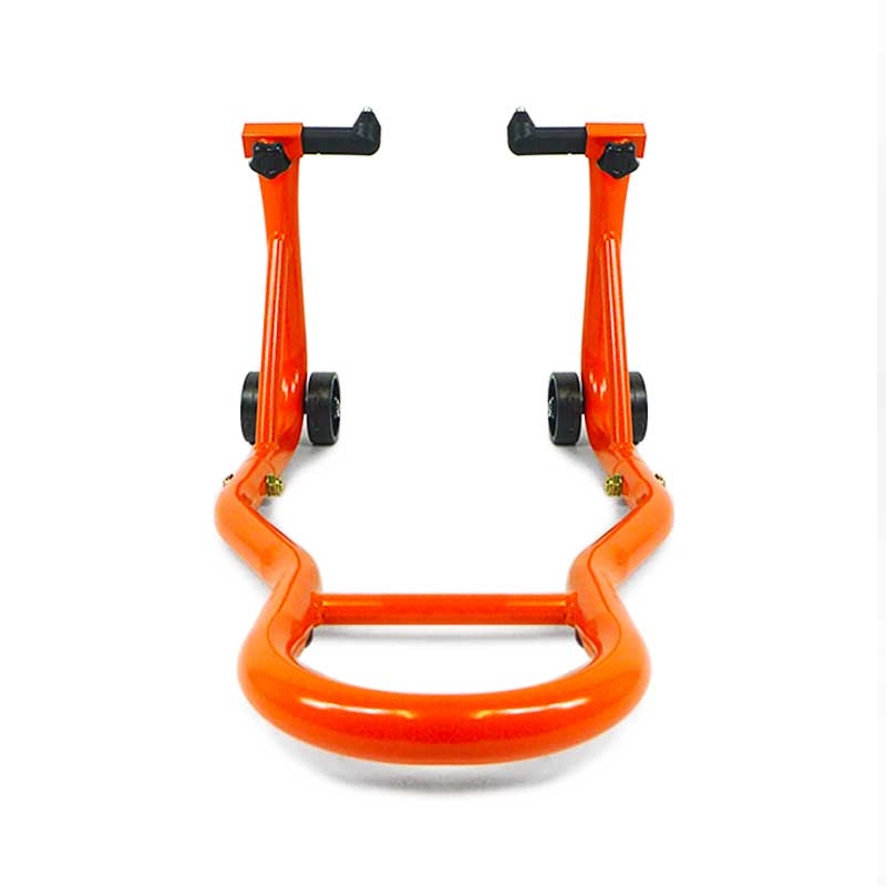Béquille d'atelier moto roue avant sous fourche