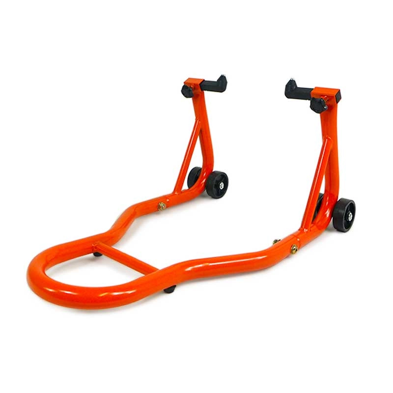 Béquille d'atelier moto roue avant sous fourche