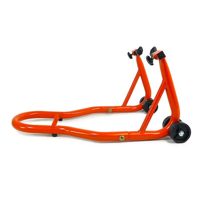 Béquille d'atelier moto roue avant sous fourche