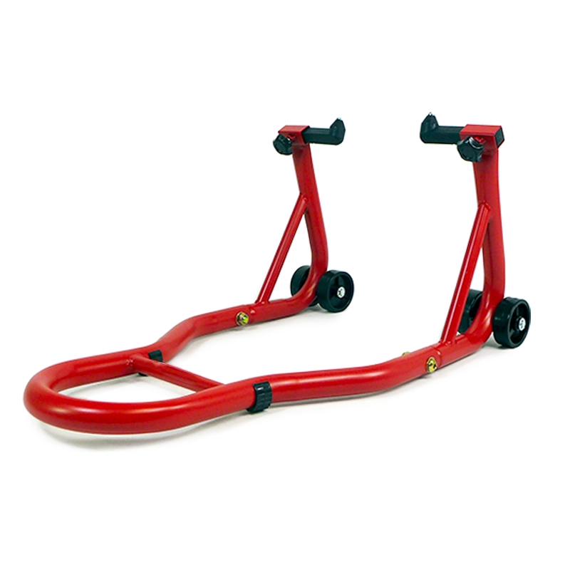Béquille d'atelier moto roue avant sous fourche
