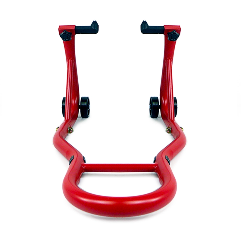 Béquille d'atelier moto roue avant sous fourche