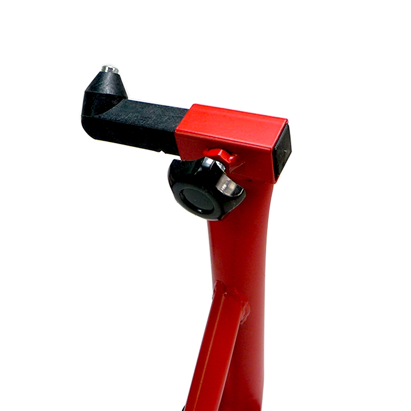 Béquille d'atelier moto roue avant sous fourche