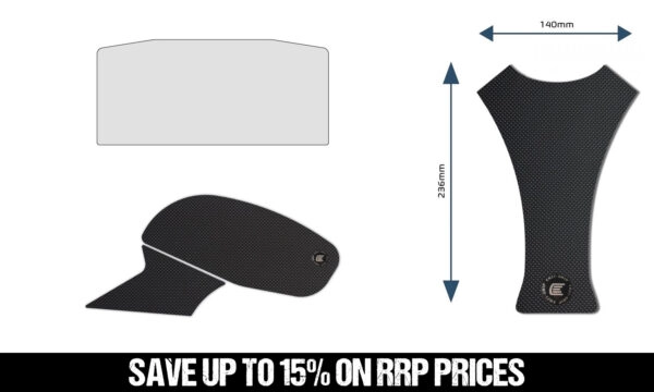 Lot protections adhésives eazi grip pro noir ducati panigale v4 2025-