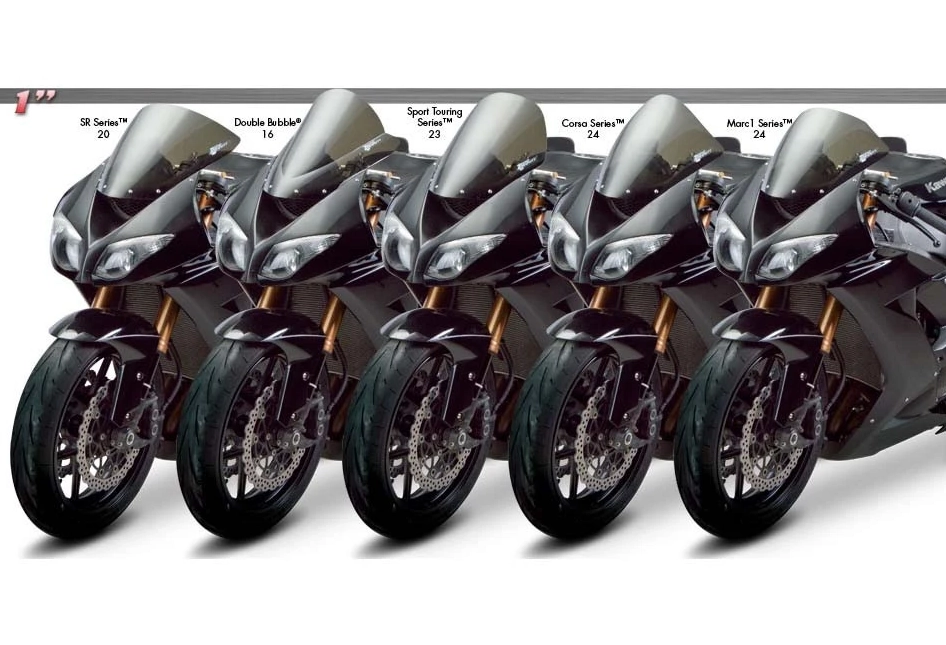 Double Bubble Screen Zero Gravity Kawasaki ZX-6R / ZX636 2009-2018