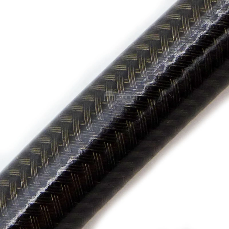 Kit Tubi Freno Accossato In Treccia Aeronautica Per Suzuki GSXR1000 K5-K6 (2005-2006) – 3 Tubi, Raccordi In Acciaio, Layout F, Colore Nero