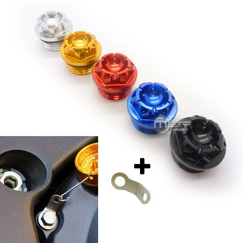 Bouchon de remplissage racing en aluminium pour aprilia 25x1,5