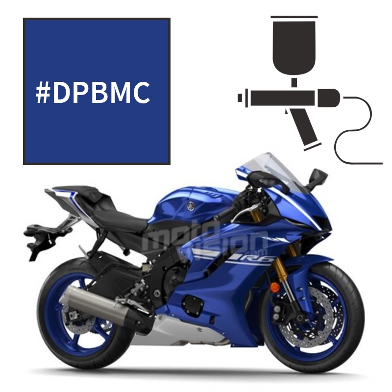Peinture tricouche yamaha deep purplish blue metallic cocktail r6 1999-2012 2017-2018
