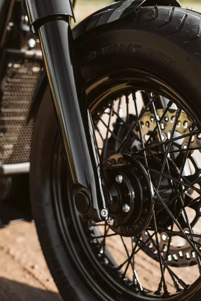 Entretoise de roue avant m8 softail flhc/s, flde (côté droit) abs uniquement 2018-2025