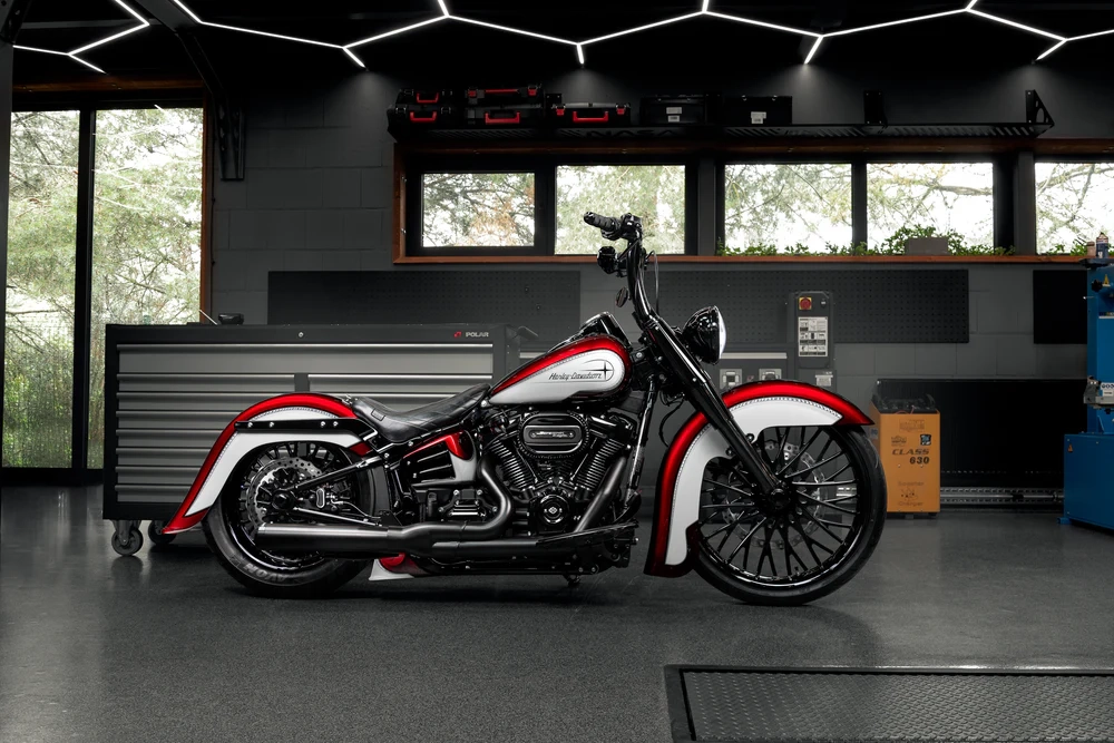 2018-2025 garde-boue avant 23" m8 softail « série hot rod »