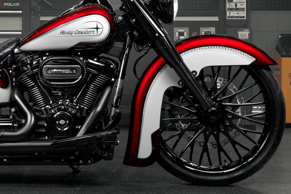 2018-2025 garde-boue avant 23" m8 softail « série hot rod »