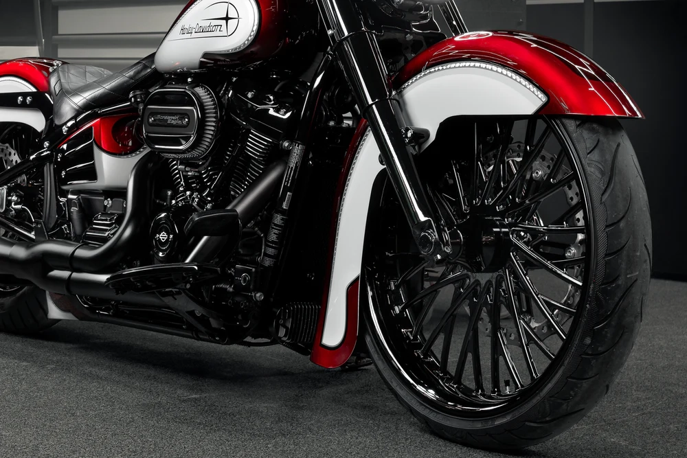 2018-2025 garde-boue avant 23" m8 softail « série hot rod »