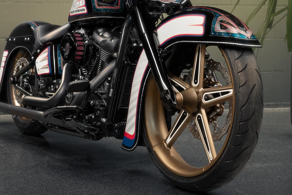 2018-2025 garde-boue avant 23" m8 softail « série hot rod »