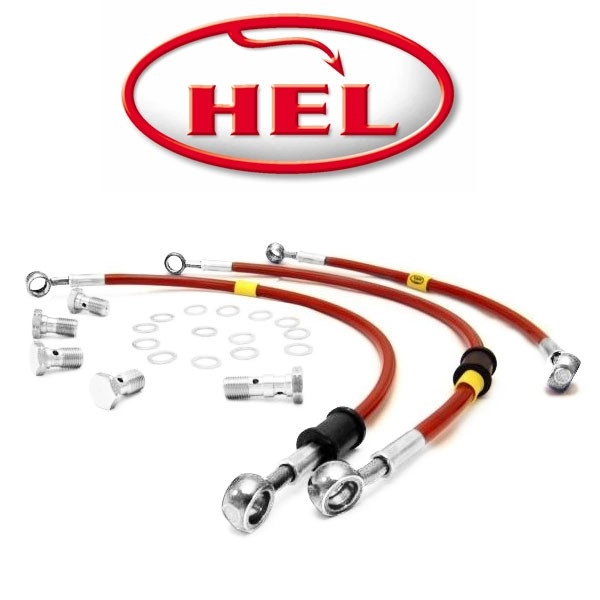 Tubo Freno In Treccia Aeronautica Per Gilera Runner VX125 (anteriore) – 2000-2005, PTFE Con Maglia In Acciaio INOX, Raccordi In Acciaio, Nero