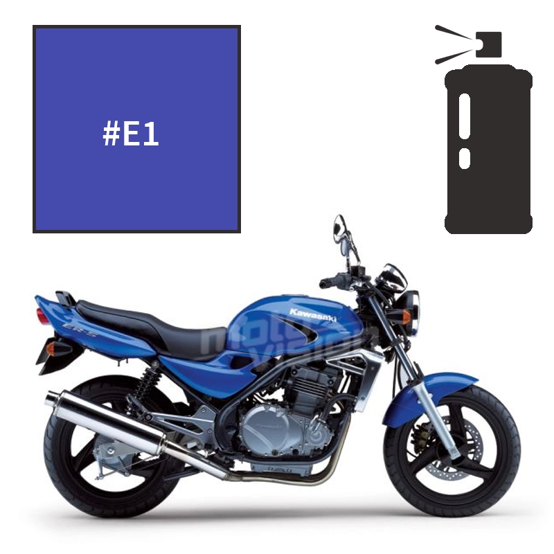 Peinture tricouche en spray kawasaki candy lightning blue er5 2001-2002