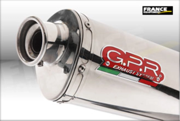 Pot gpr tri-ovale inox - homologué  - kawasaki zzr 1400 2012/14