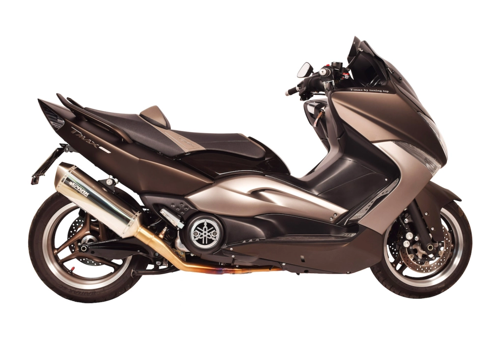 Ligne complète spark yamaha xp 500 t-max 2001-2007 modèle oval / finition titane