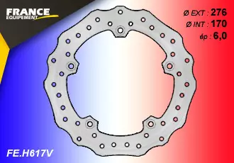Disque de frein gamme essentiel fe.h617v  honda 1200 crosstourer vfr