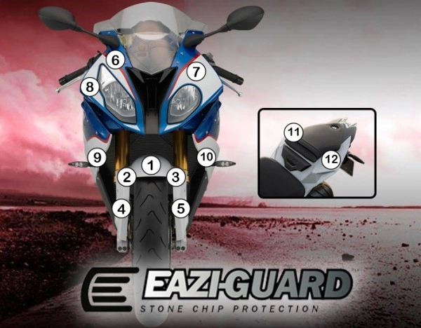 Film de protection anti-gravion eazi-guard® pour bmw hp4 2015-2017