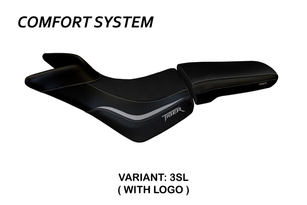 Seat cover compatible triumph tiger 800 / 800 xc (10-20) noale comfort system model