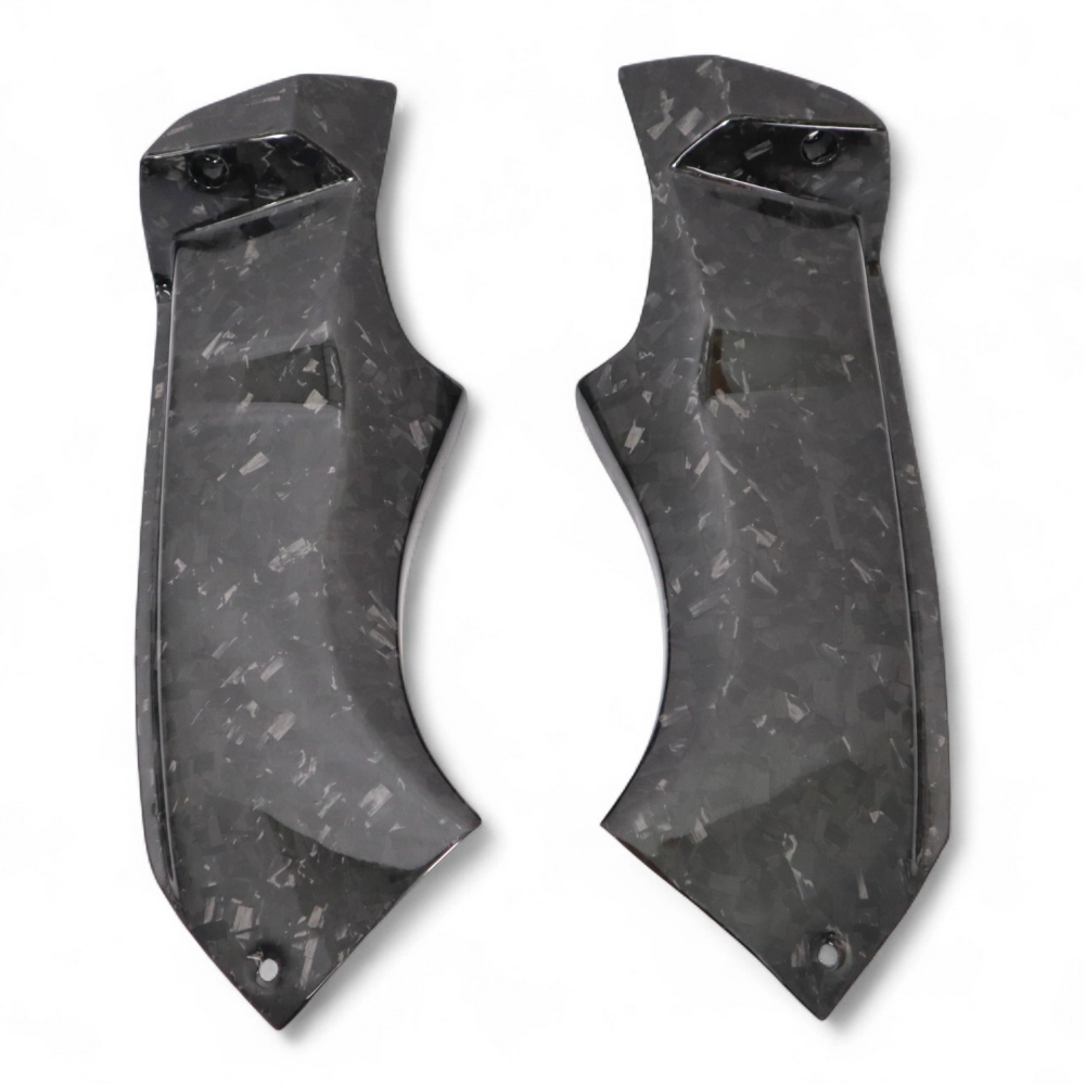 Paire de caches latéraux carbone kawasaki zx6r 2003 - 2004