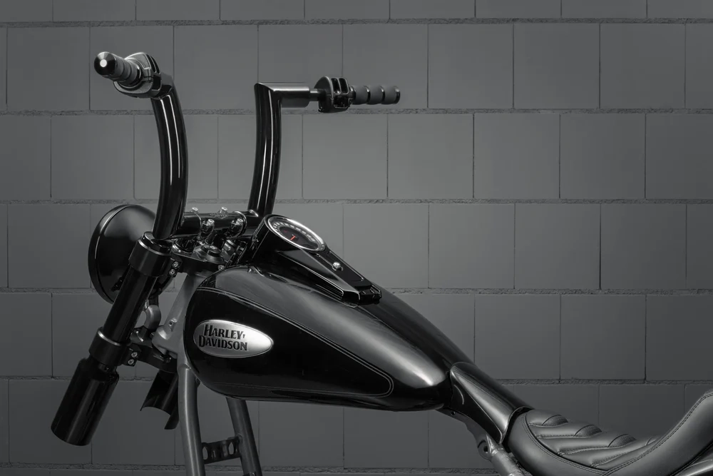 Softail fat boy flfb/s flstf/b « killer bull » 2" guidon 8" de haut