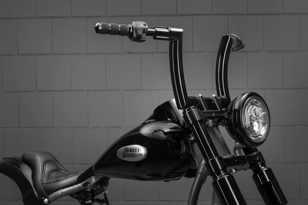 Softail fat boy flfb/s flstf/b « killer bull » 2" guidon 8" de haut