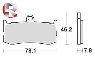 Jeu de plaquettes ap racing route métal fritté avant