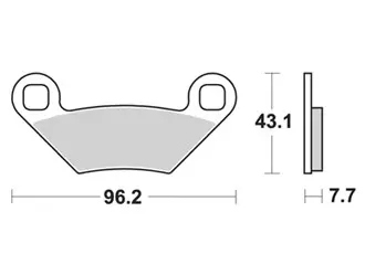 Jeu de plaquettes ap racing off-road mx    avant/arrière