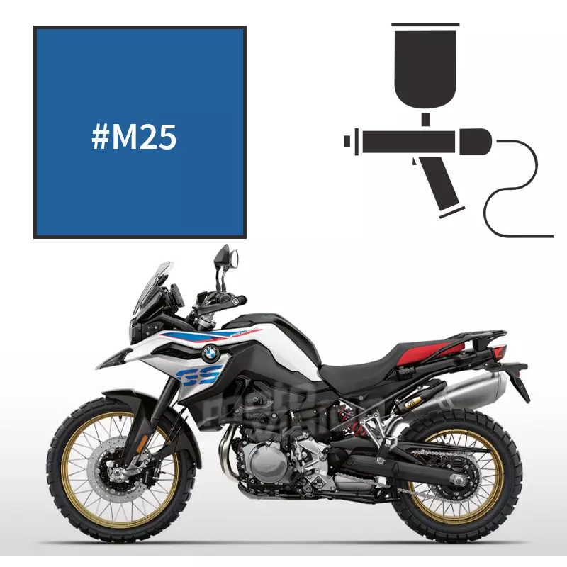 Peinture bmw lupin blue pearl f 850 gs rally 2018