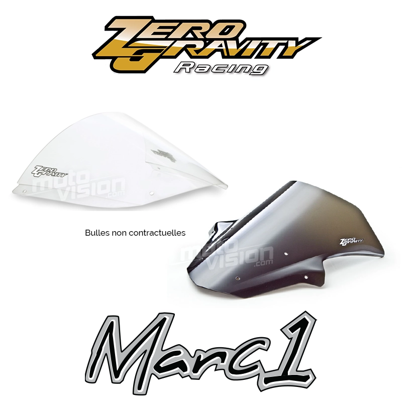 Bulle marc 1 kawasaki zx-6r 2019-2020 zero gravity racing