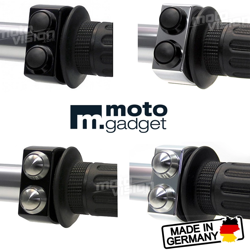 Commodo m.switch 2 boutons motogadget 1" aluminium cnc