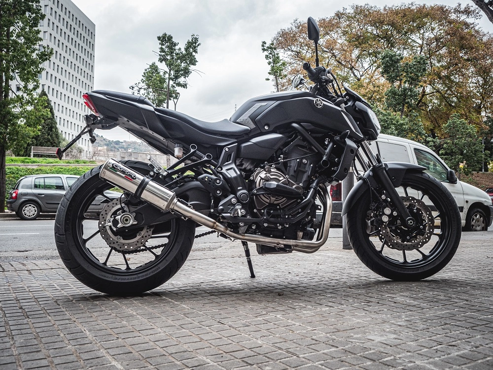 Pot gpr m3 inox - homologue yamaha 700 mt-07 2014/16 (2en1)
