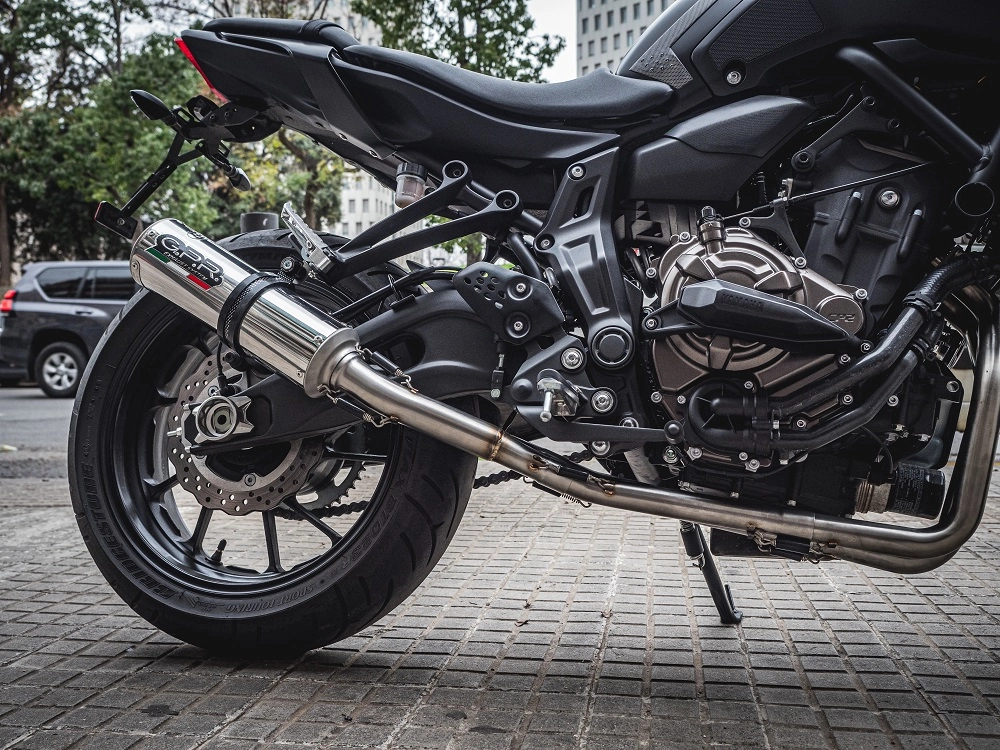 Pot gpr m3 inox - homologue yamaha 700 mt-07 2014/16 (2en1)