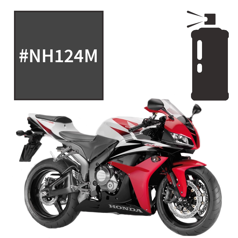 Peinture en spray honda achilles black metallic cbr600rr 2007-2008
