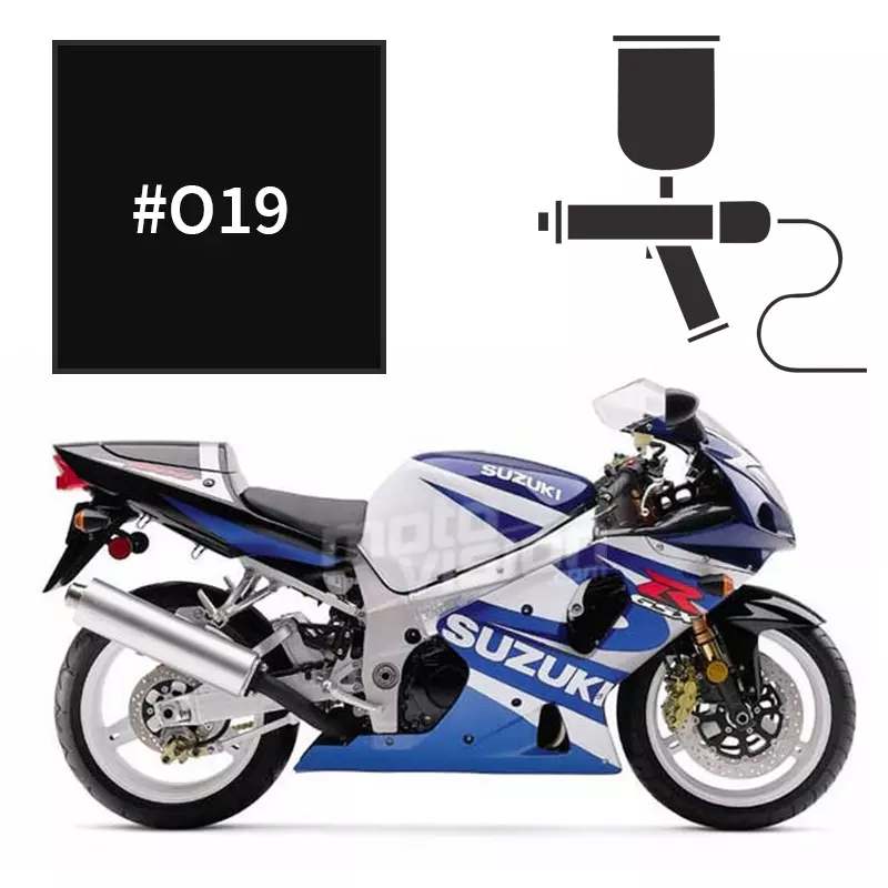 Peinture suzuki space black gsxr 600 750 1000