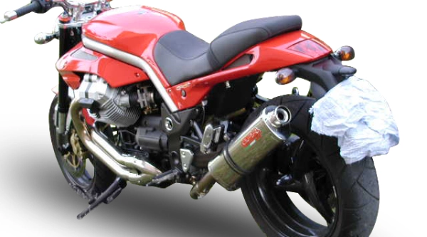 Pot gpr tri-ovale inox - homologué  - moto guzzi griso 1100 2005/08