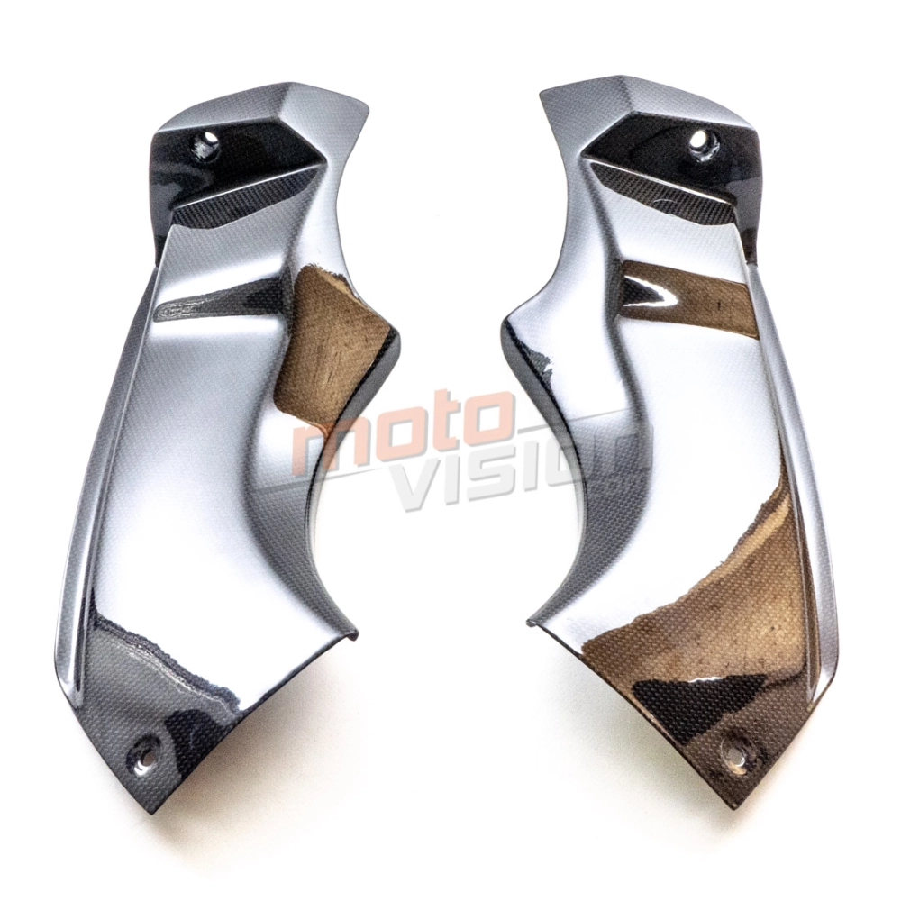 Paire de caches latéraux carbone kawasaki zx6r 2003 - 2004