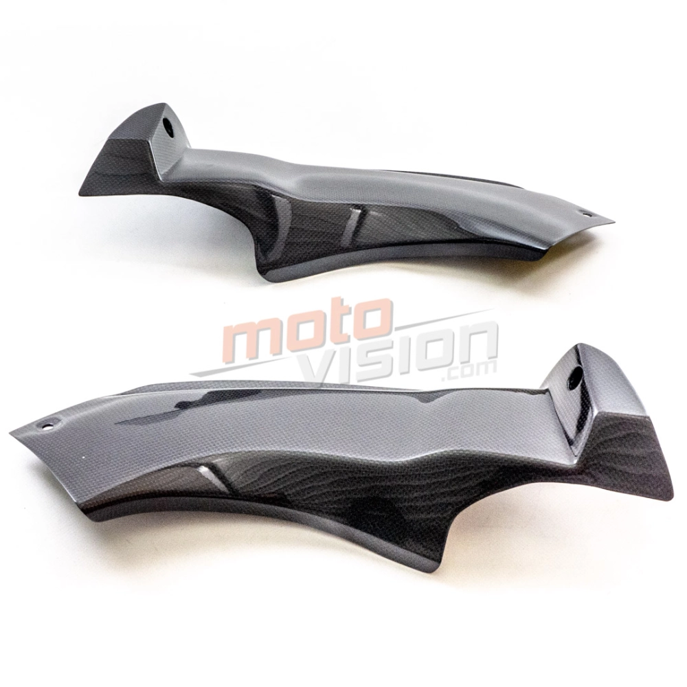 Paire de caches latéraux carbone kawasaki zx6r 2003 - 2004