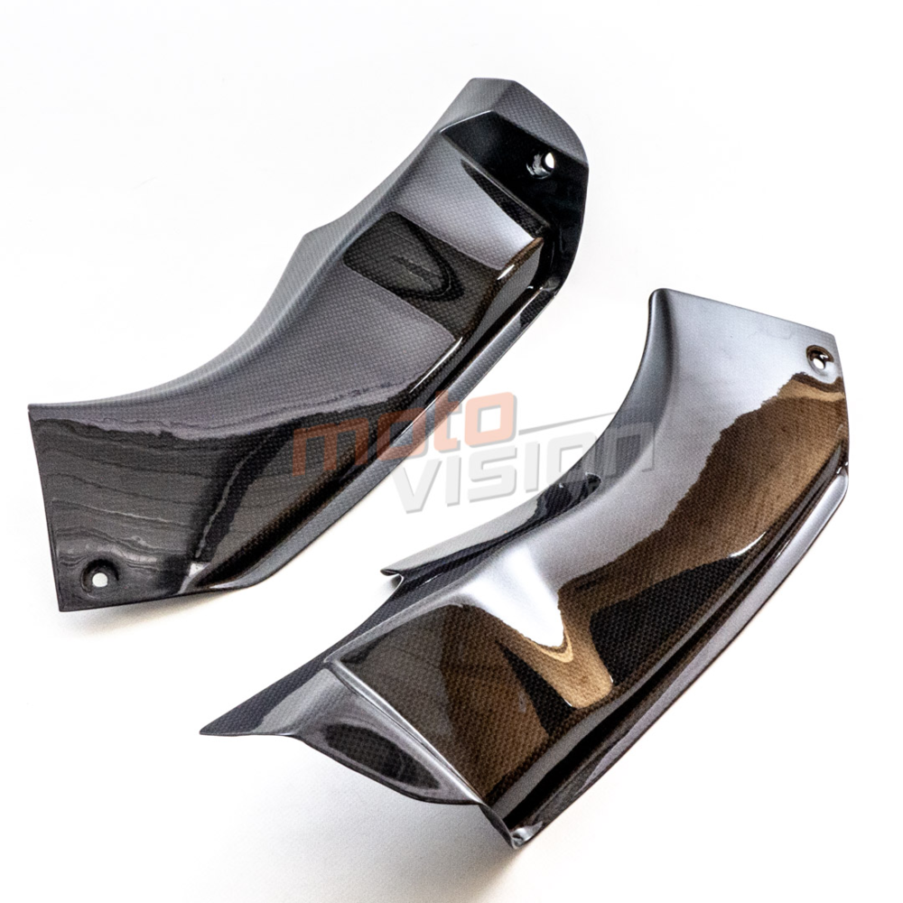 Paire de caches latéraux carbone kawasaki zx6r 2003 - 2004