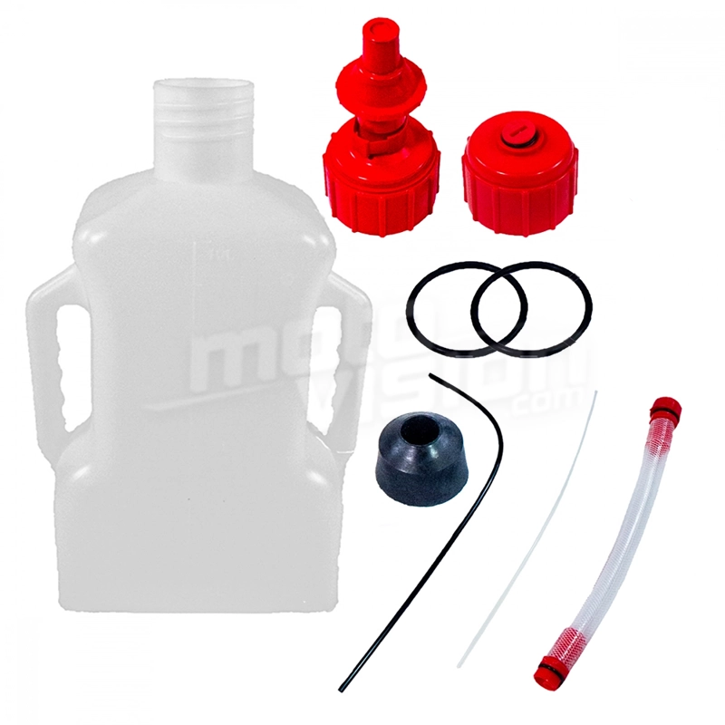 Tanica Benzina 20 Litri In HDPE Nera Con Bocchettone Flessibile - Approvata ADR/RID/IMDG/IATA Per Sostanze Infiammabili, Tossiche E Corrosive - Made In EU