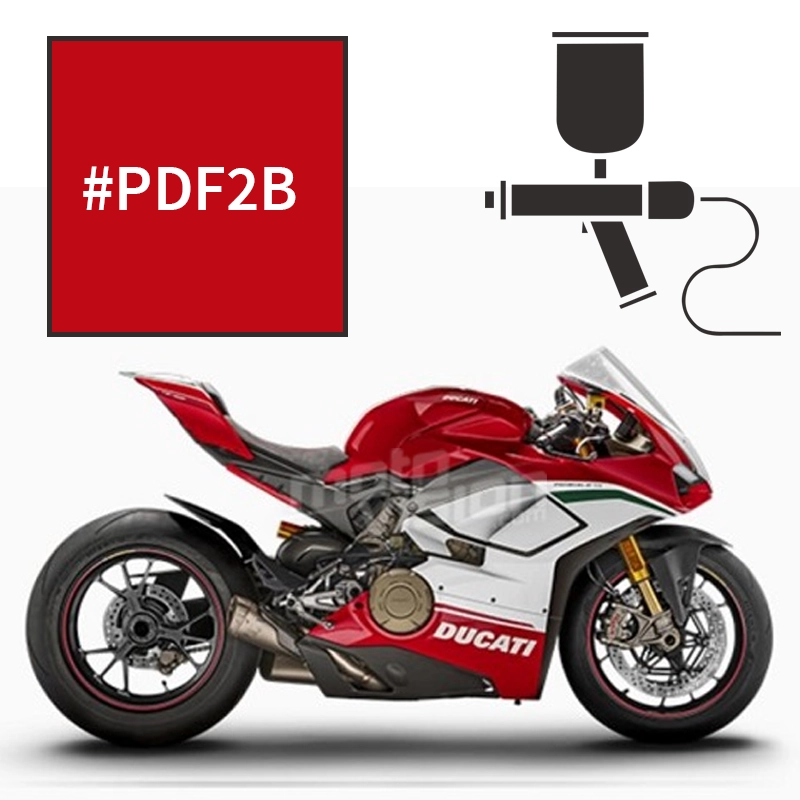 Peinture tricouche ducati red anniversary 1100 panigale v4 special 2018