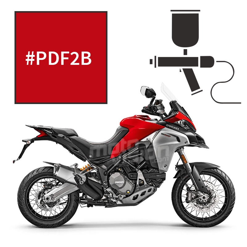 Peinture tricouche ducati red anniversary 1200 multistrada enduro 2016-2018