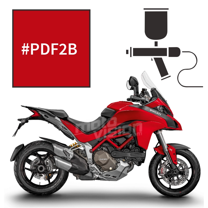 Peinture tricouche ducati red anniversary 1200 multistrada s 2009-2010/2016-2017