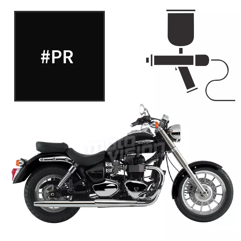 Peinture triumph phantom black pearl 865 bonneville america 2007-2009
