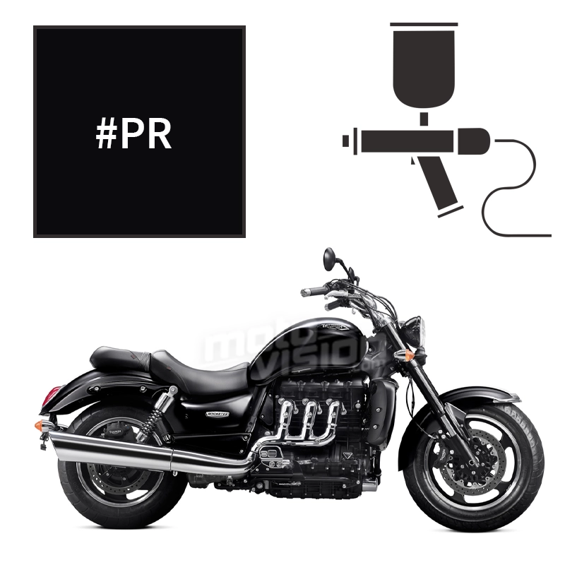 Peinture triumph phantom black pearl 2300 rocket iii roadster 2010-2016