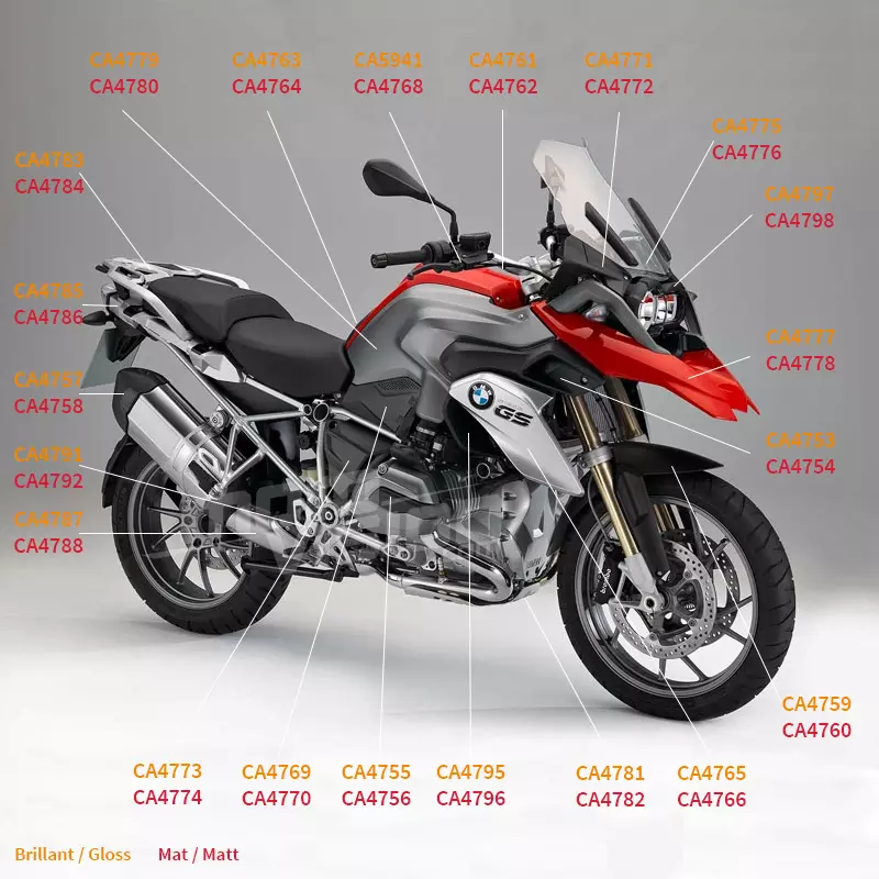 Entrée d'air carbone bmw r1200gs 2013-2016