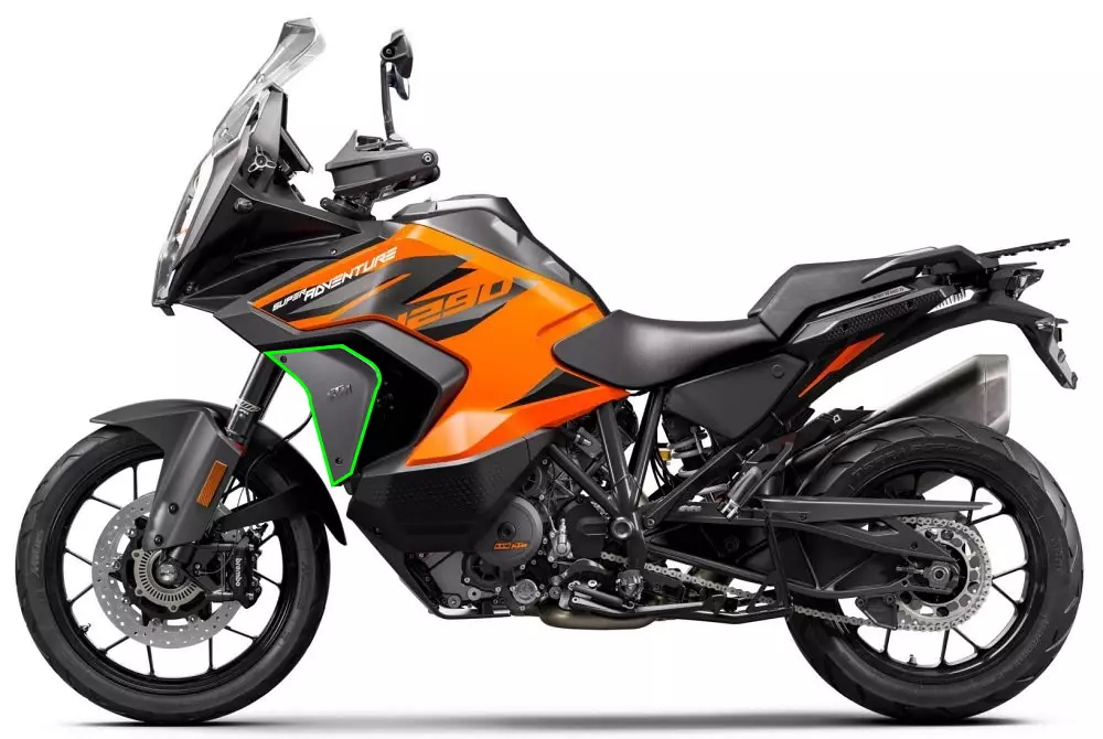Ecopes de radiateur carbone ktm 1290 super adventure 2021-2024